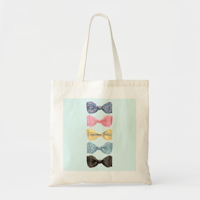 Custom Bow Ties Tote Bag (Front)
