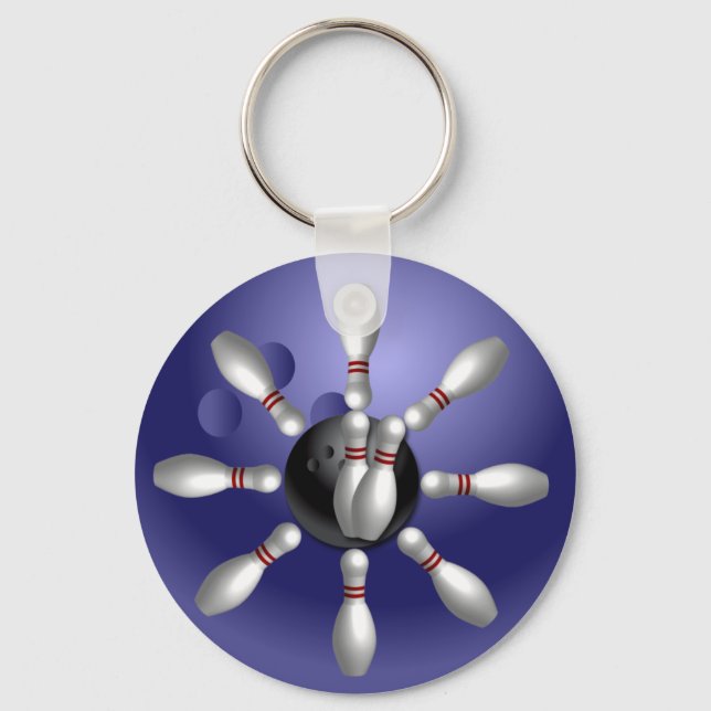 Custom Bowling Keychains Gifts (Front)