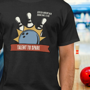 Custom Bowling School Club League Name T-Shirt