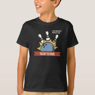 Custom Bowling School Club League Name  T-Shirt