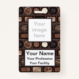Custom Box of Chocolates Badge ID Badge