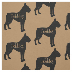 Custom Boxer Dog Fabric