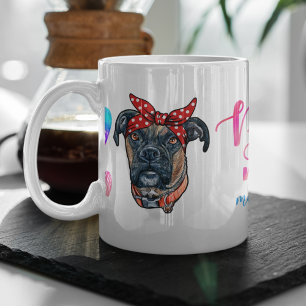 Custom Boxer Mum Cute Mother's Day Dog Lover Coffee Mug