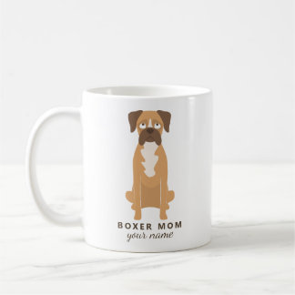 Custom Boxer Mum Mug, Personalised Boxer Dog mug