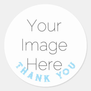 custom boy Baby Shower Thank You Photo Sticker