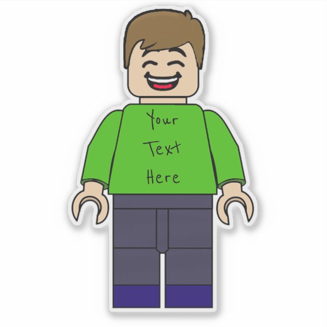 Custom Boy Minifig (Front)