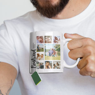 Custom Boyfriend Photo Collage Coffee Mug