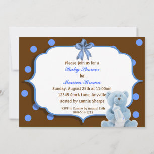 Custom Boys Baby Shower Invitations