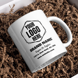Custom Brand Awareness & Promotional Business Logo Coffee Mug