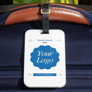 Custom Brand Business Company   Modern Logo Luggage Tag