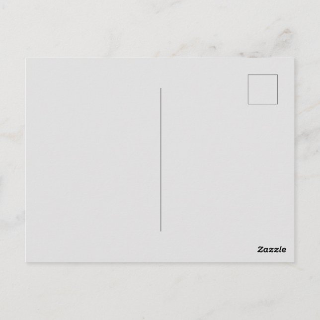 Custom Brand Light Grey Picture-Perfect Standard  Postcard (Back)