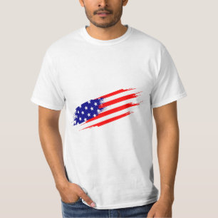 Custom Branded American Flag T-Shirt