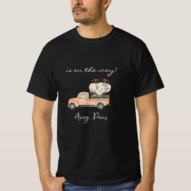 Custom Branded Black Fall Pumpkin T-Shirt (Front)