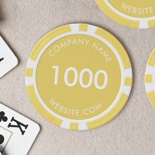 Custom Branded Business Logo Promotional Poker Chips