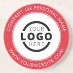 Custom Branded Business Logo Promotional Red Coaster<br><div class="desc">Create your own personalised coaster with your own company logo or custom image. Customised promotional coasters with your business logo are great for corporate dinner events, or any event where branded coasters would be ideal. If you have a restaurant, bar, catering company, or other food and beverage service business, this...</div>