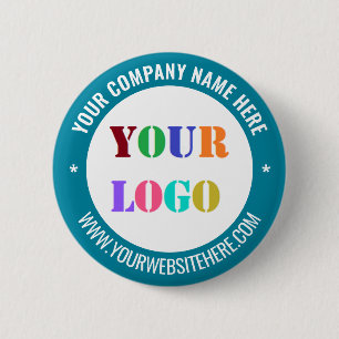 Custom Branded Business Promotional Button Example