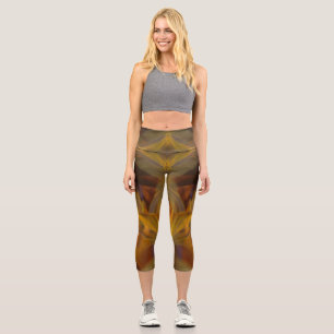 Custom Branded Colourful Natural Wellbeing Capri Leggings