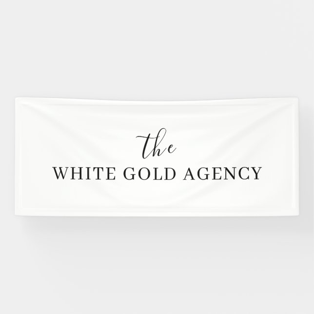 Custom Branded Company Logo Display Design Banner (Horizontal)