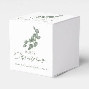 Custom Branded Company Name Merry Christmas  Favour Box