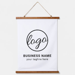 Custom Branded Company Simple Logo Business Hanging Tapestry