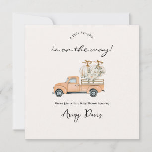 Custom Branded Fall Pumpkin Baby Shower