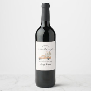 Custom Branded Fall Pumpkin Baby Shower Wine Label