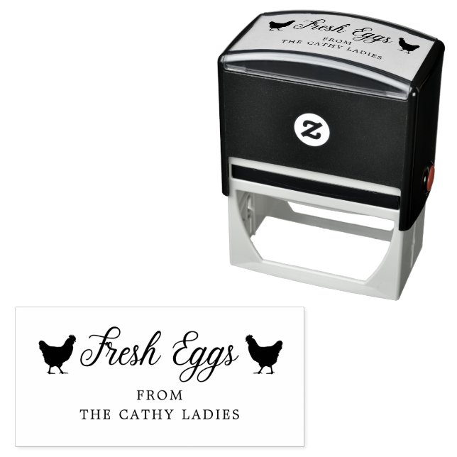 Custom Branded Farmhouse | Egg Carton Stamp (In Situ)