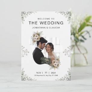 Custom Branded Grey Modern Wedding Invitation