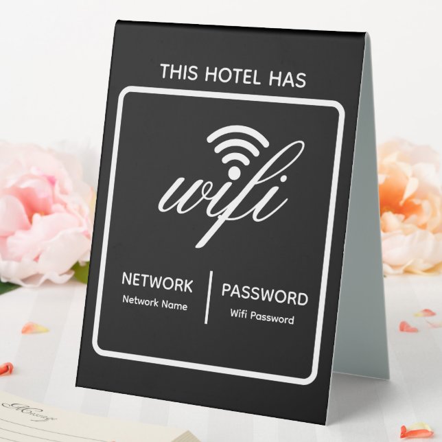 Custom Branded Hotel Name Wifi Password (In SItu (Wedding))