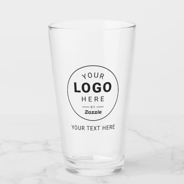 Custom Branded Logo Business Glass (Front)
