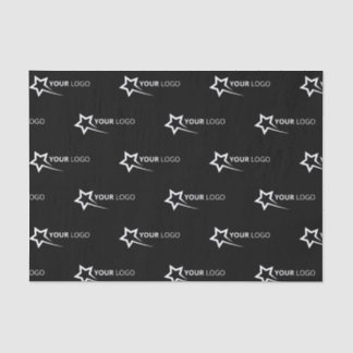 Custom Branded Logo Business Promotional Black Tissue Paper