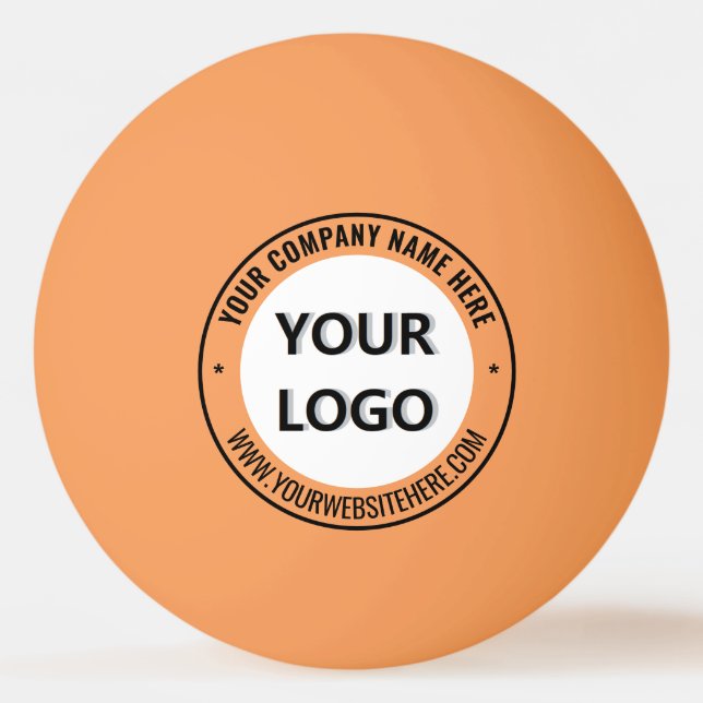 Custom Branded Logo Text Ping Pong Balls Template (Front)