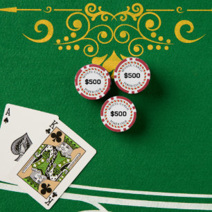Custom Branded Monte Carlo Smooth $500 14 Gram Poker Chips