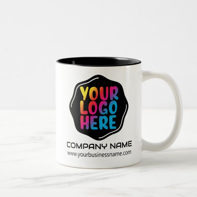 Custom Branded Mugs: Elevate Your Company's Image Two-Tone Coffee Mug (Right)