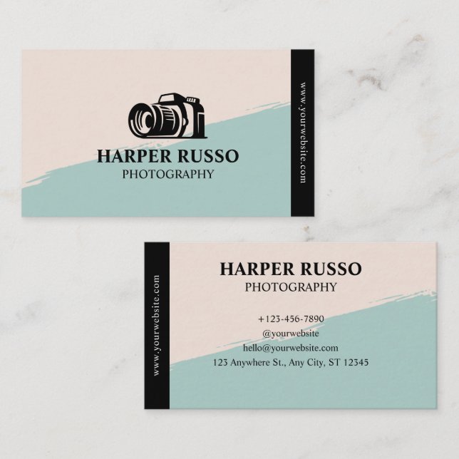 Custom Branded Professional Photography  Business Card (Front/Back)