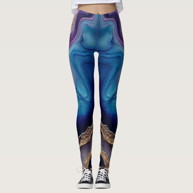 Custom Branded Simple Solid Leggings (Front)
