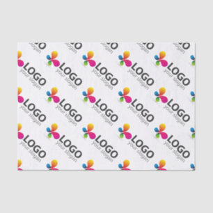 Custom branded tiled logo message tissue paper