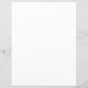 Custom Branded White 8.5" x 11" Flat Paper Sheet