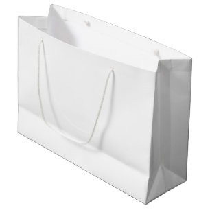 Custom Branded White Gift Bag   Large Glossy