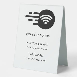 Custom Branded Wifi Network Connect Modern White 