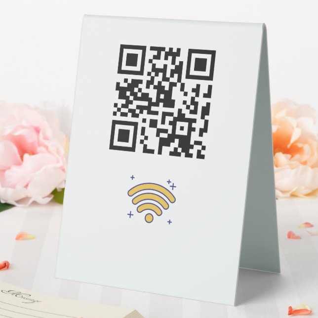 Custom Branded Wifi Network QR Code Modern (In SItu (Wedding))