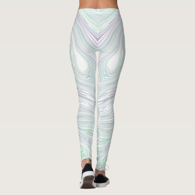Custom Branded Yoga Name Capri Leggings (Back)