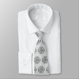 Custom Branding Business Logo Pattern Promotional Tie