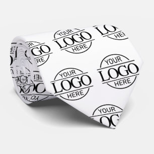 Custom Branding Business Logo Pattern Promotional Tie