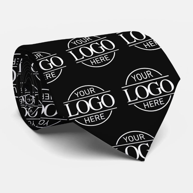 Custom Branding Business Logo Pattern Promotional Tie (Rolled)