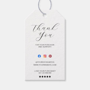 Custom Branding & Packaging Thank You Hand Tag