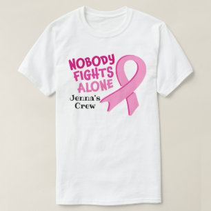 Custom Breast Cancer Awareness Running Races T-Shi T-Shirt
