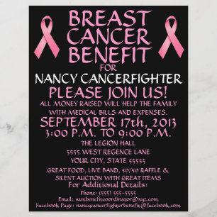 Custom Breast Cancer Benefit Flyer