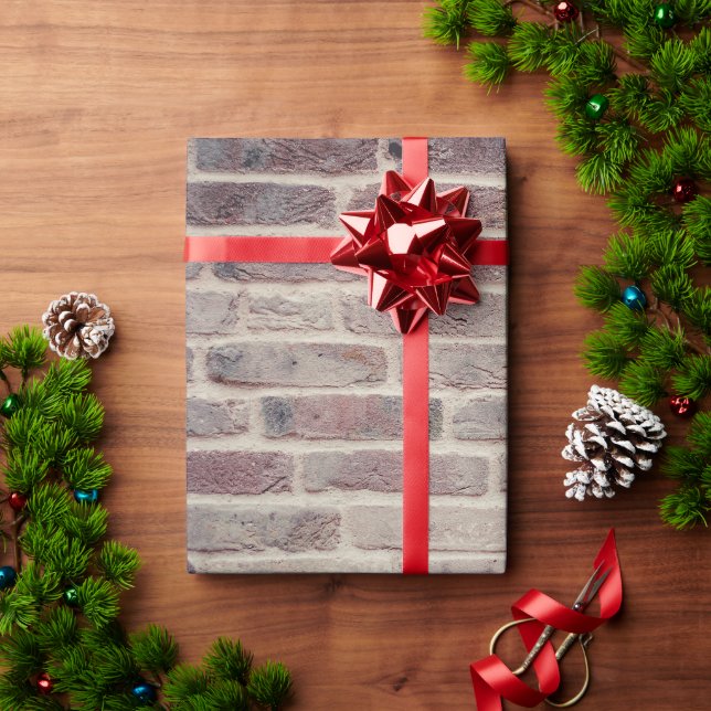 Custom Brick Wall Wrapping Paper (Holiday Gift)