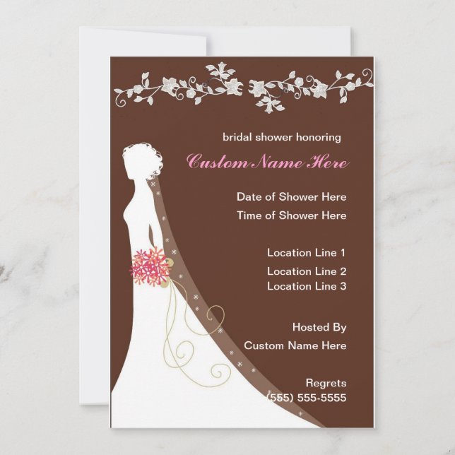 Custom Bridal Shower Invites (Front)